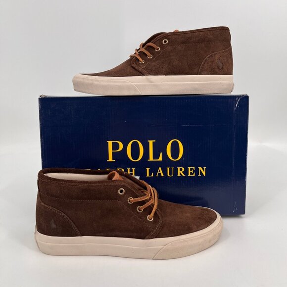 Polo Ralph Lauren Keaton Chukka Boots Size 8.5D Brown Suede Rubber Sole